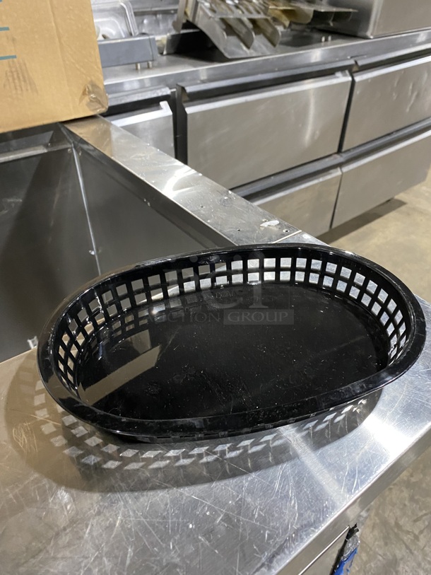 New In Box! Table Craft Black Poly Oval Fast Food Basket! MODEL 1076BK! - Image 3 of 6