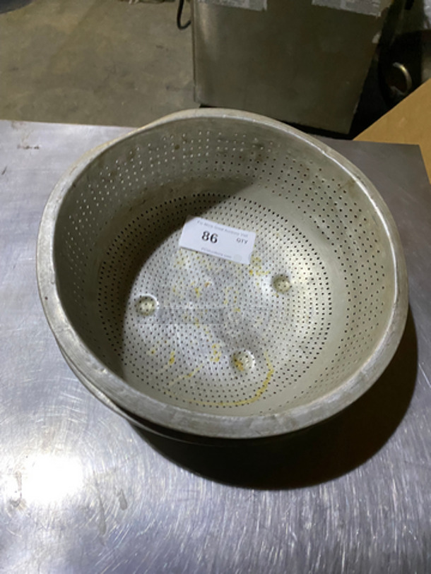 1 Metal Bowl And 1 Metal Perforated Bowl! - Image 1 of 4