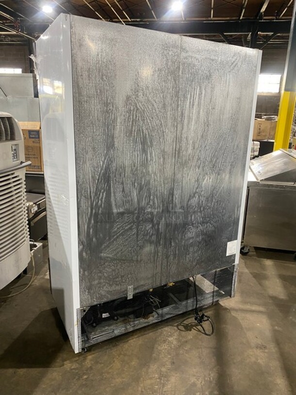 Blue Air Commercial Double Glass Door Reach In Freezer Merchandiser! With Poly Coated Racks! On Casters! 115V 1 Phase! Model: BKGF49 SN: KGF49W-R06-0038! - Image 3 of 8