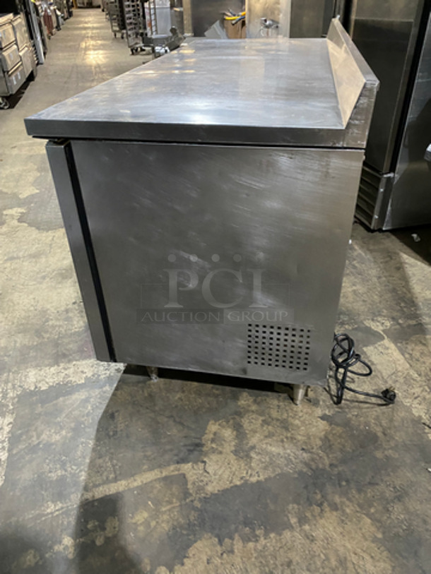 True Commercial 3 Door Refrigerated Lowboy/Worktop Cooler! With Backsplash! All Stainless Steel! On Legs! Model: TWT72 SN: 8587616 115V 60HZ 1 Phase - Image 3 of 8