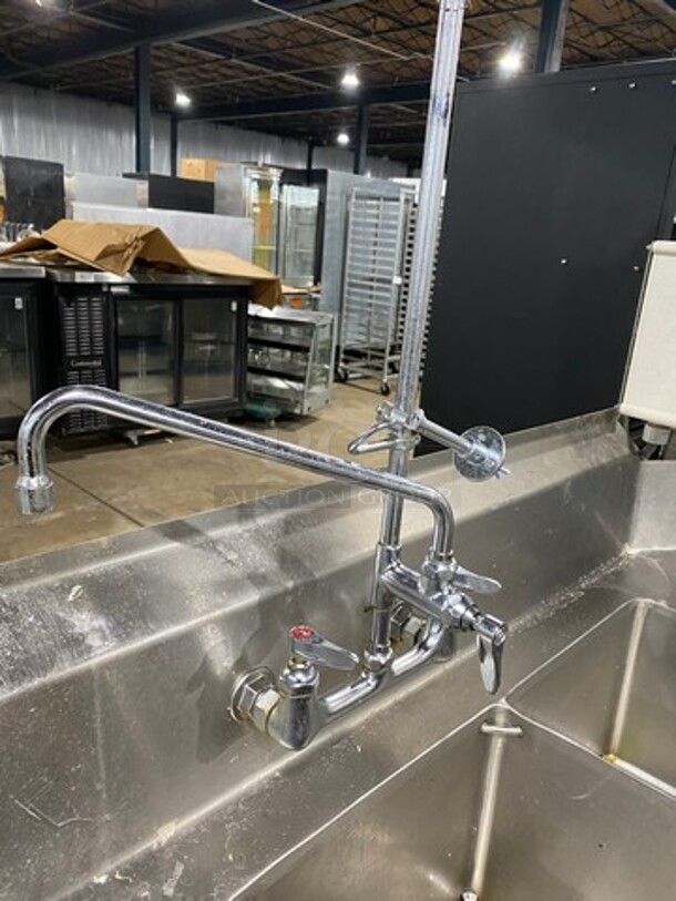 SWEET! LATE MODEL! 2018 Champion Commercial Corner Style Pass-Through Dishwasher Machine! With Right Side Dishwasher Table! With Back And One Side Splash! With 3 Bay Dish Washing Sink! With Back Splash! With Jet Spray, Faucet And Handles! All Stainless Steel! All On Legs! WORKING WHEN REMOVED! Model: DH5000 SN: D180715919 208/240V 60HZ 3 Phase - Image 6 of 12