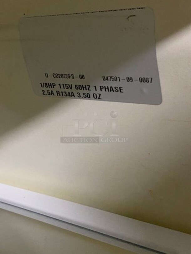 Uline Commercial Countertop Single Door Reach In Refrigerator/Freezer! All Stainless Steel! - Image 9 of 9