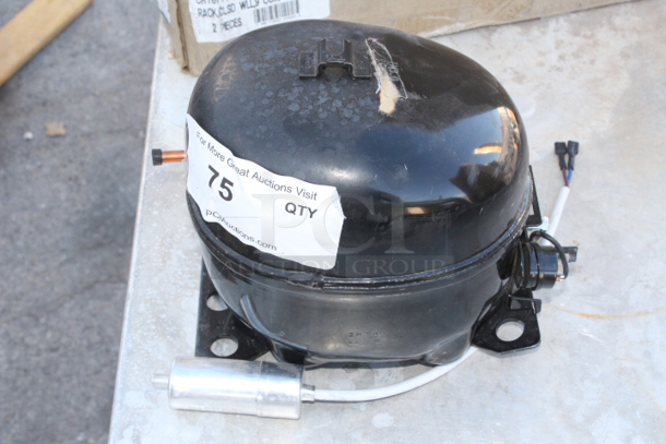 BRAND NEW SCRATCH & DENT! Avantco 17817638 Compressor for APT-48, APT-60, SS-CFT-48-HC, SS-CFT-60-HC, SS-PT-48, SS-PT-60, UBB-378, UDD-378, and UDD-4-HC Series - Image 2 of 4