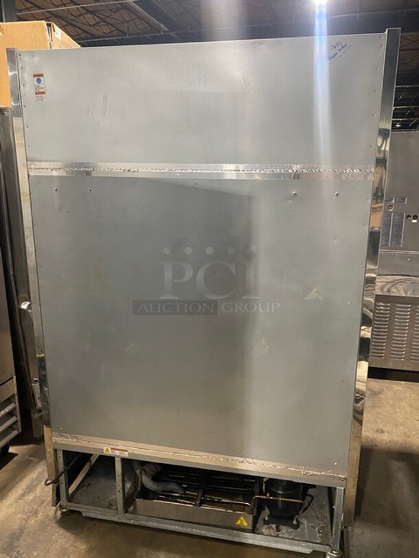 Langer All Stainless Steel Commercial Refrigerated Grab N Go Open Merchandiser! On Casters!  - Image 3 of 9