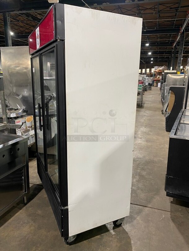 True Commercial 2 Door Reach in Cooler Merchandiser! MODEL: GDM-49 Serial 14681491!
115V 1 Phase 60HZ! On Casters! - Image 4 of 9