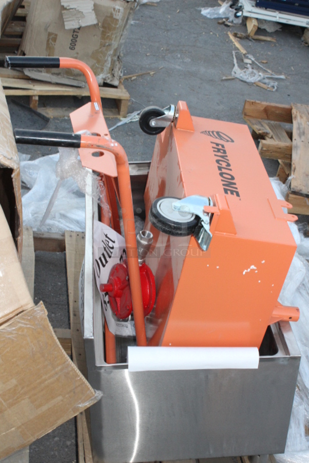 Fryclone 100 lb. Fryer Oil Disposal Unit. Out of original packaging. May be missing parts.  - Image 2 of 2