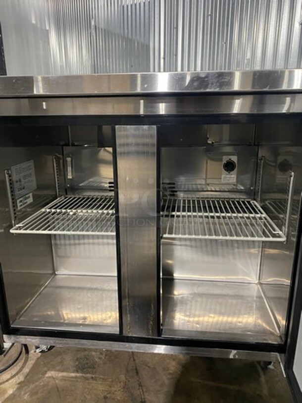 Turbo Air Commercial Under The Counter 2 Door Freezer! With Poly Coated Racks! All Stainless Steel! Model MUF36 Serial MU3FB10026! 115V! On Casters! - Image 5 of 9