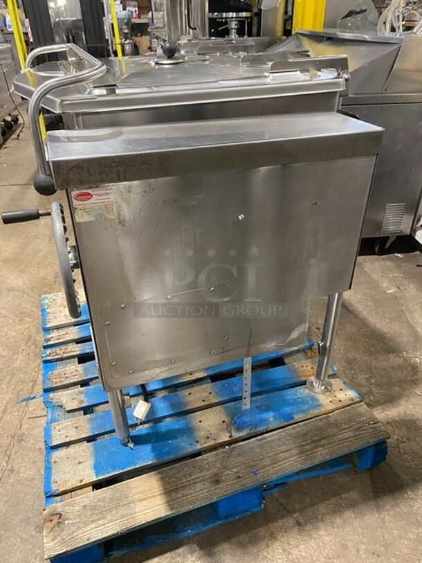 NICE! Market Forge Commercial Natural Gas Powered Tilted Braising Pan/Ultra Tilt Skillet! All Stainless Steel! On Legs! 115V 1 Phase! Model: 1100-2! - Image 2 of 8