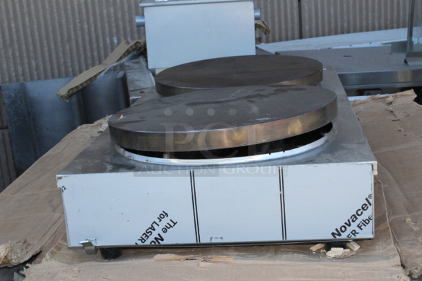 Krampouz CECIJ4DAT 15 3/4" Dual Electric Cast Iron Crepe Maker - 208V / 3750W. Damaged. See photos. - Image 4 of 6