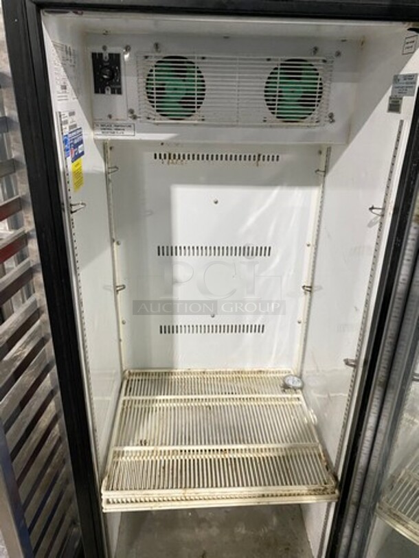 IDW Commercial Single Door Reach In Cooler Merchandiser! With View Through Door! With Poly Coated Racks! Model: G12S SN: S201401220998 110/120V - Image 5 of 8