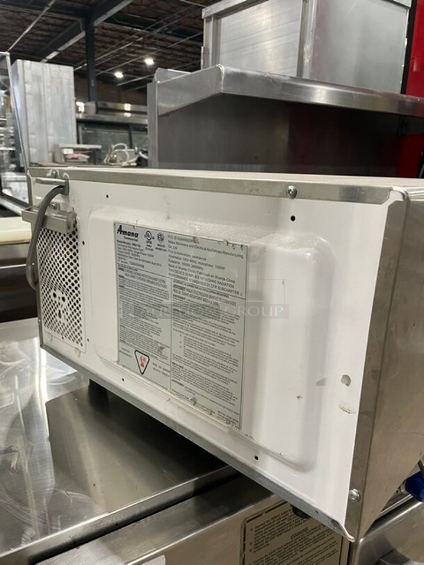 Amana Commercial Countertop Microwave Oven! On Legs! 120V 1 Phase! Model: RMS10D SN: 1204400009! - Image 4 of 8