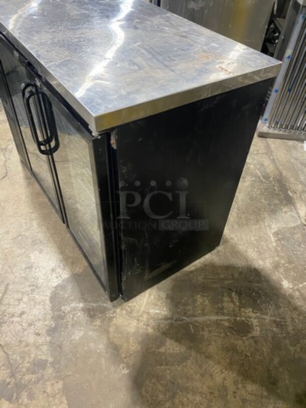 Supera 2 Glass Door Commercial Bar back cooler! MODEL BBC2448G SN:6236331315070207 115V  - Image 4 of 9