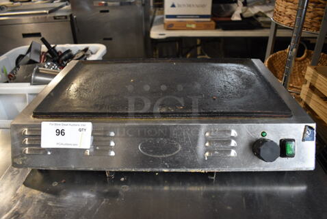 Stainless Steel Commercial Countertop Electric Powered Flat Top Griddle. 115 Volts, 1 Phase.