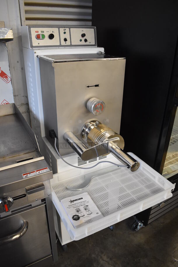 BRAND NEW! 2020 Avancini TR 110 Metal Commercial Floor Style 26 lb. Pasta Extruder Machine on Commercial Casters. 220 Volts, 1 Phase. 24x39x60. Tested and Working! - Image 3 of 12