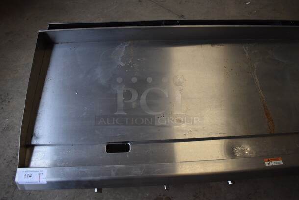 LIKE NEW! CPG 351GTCPG72NL Stainless Steel Commercial Countertop Natural Gas Powered Flat Top Griddle w/ Thermostatic Controls. 180,000 BTU. 72x30x16 - Image 3 of 11