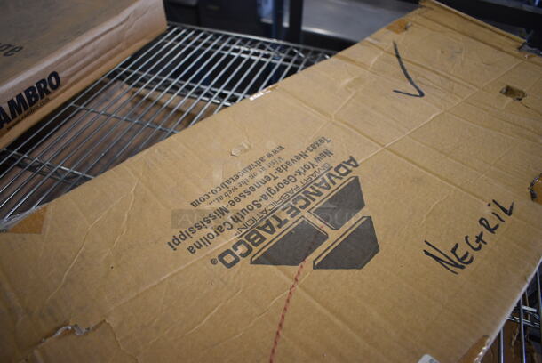 BRAND NEW IN BOX! Advance Tabco Stainless Steel Commercial Shelf w/ Brackets. 36x8x3 - Image 3 of 4