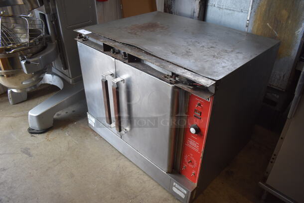 Vulcan Stainless Steel Commercial Natural Gas Powered Full Size Convection Oven w/ Solid Doors, Metal Oven Racks and Thermostatic Controls. - Image 3 of 6