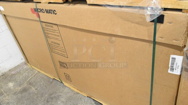 BRAND NEW IN CRATE! Micro Matic MBB 78 S E WW HC Stainless Steel Commercial 3 Door Back Bar Cooler. 115 Volts, 1 Phase. - Image 2 of 3