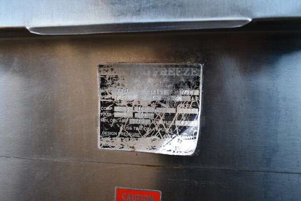 Electro Freeze FT-1 Stainless Steel Commercial Floor Style Batch Freezer on Commercial Casters. 230 Volts, 3 Phase.  - Image 5 of 7