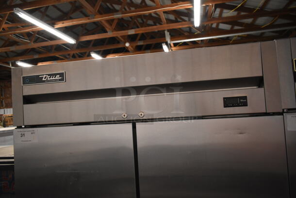 2019 True T-35-HC Stainless Steel Commercial 2 Door Reach In Cooler. 115 Volts, 1 Phase. Tested and Working! - Image 2 of 6