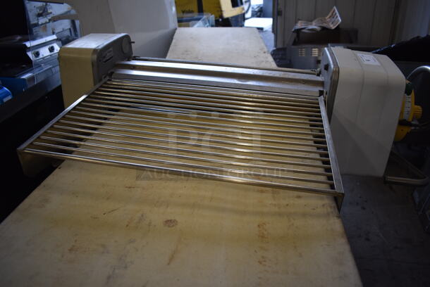 Seewer Rondo SSO 67 Metal Commercial Floor Style Reversible Dough Sheeter on Commercial Casters. 208-250 Volts. 130x48x45 - Image 6 of 11