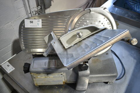 Hobart 512 Stainless Steel Commercial Countertop Meat Slicer. 115 Volts, 1 Phase. Tested and Working!