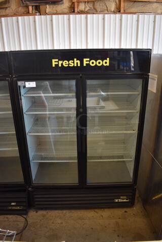 2014 True GDM-49-LD ENERGY STAR Metal Commercial 2 Door Reach In Cooler Merchandiser. 115 Volts, 1 Phase. 54x32x78. Tested and Working!