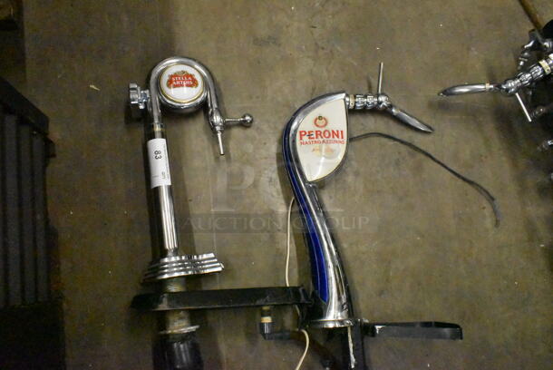 Two Metal Commercial Single Tap Beer Tower - Image 3 of 4