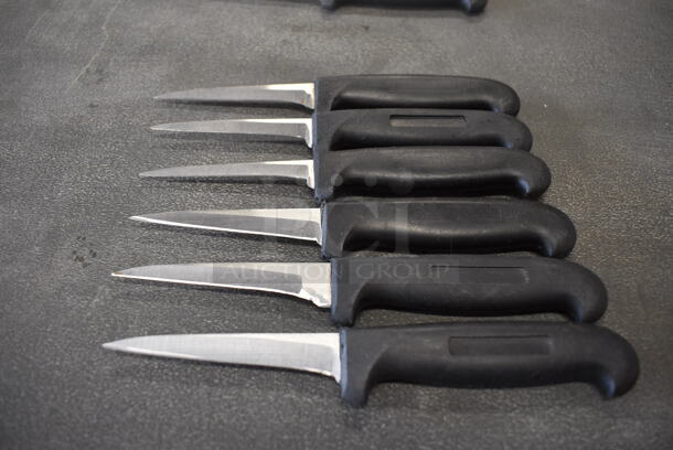 6 Sharpened Stainless Steel Paring Knives. Includes 7.5". 6 Times Your Bid! - Image 4 of 4