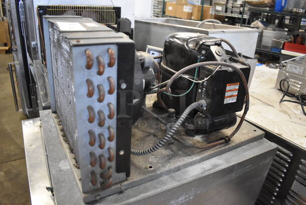 ALL ONE MONEY! Lot of Tecumseh AJ801ET-446-P2 Compressor and Metal Condenser. 208-230 Volts, 1 Phase. 26x20x32 - Image 3 of 4