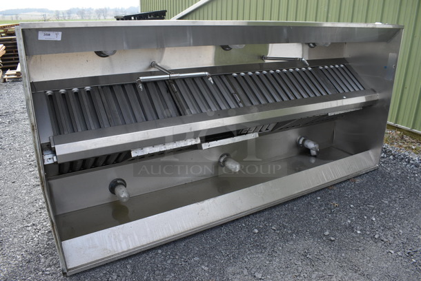 9.5' Stainless Steel Commercial Grease Hood w/ Filters. 114x54x27 - Image 3 of 6