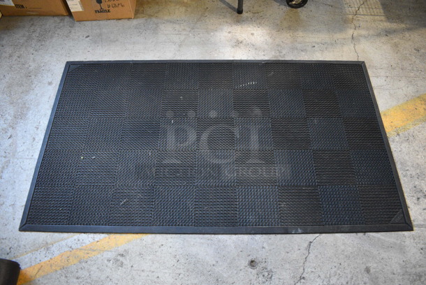 Black Floor Mat. 60.5x34.5