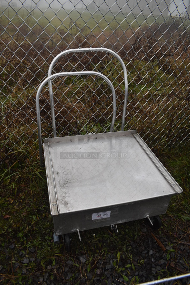 Metal Commercial Cart on Commercial Casters. 28x36x40 - Image 4 of 4