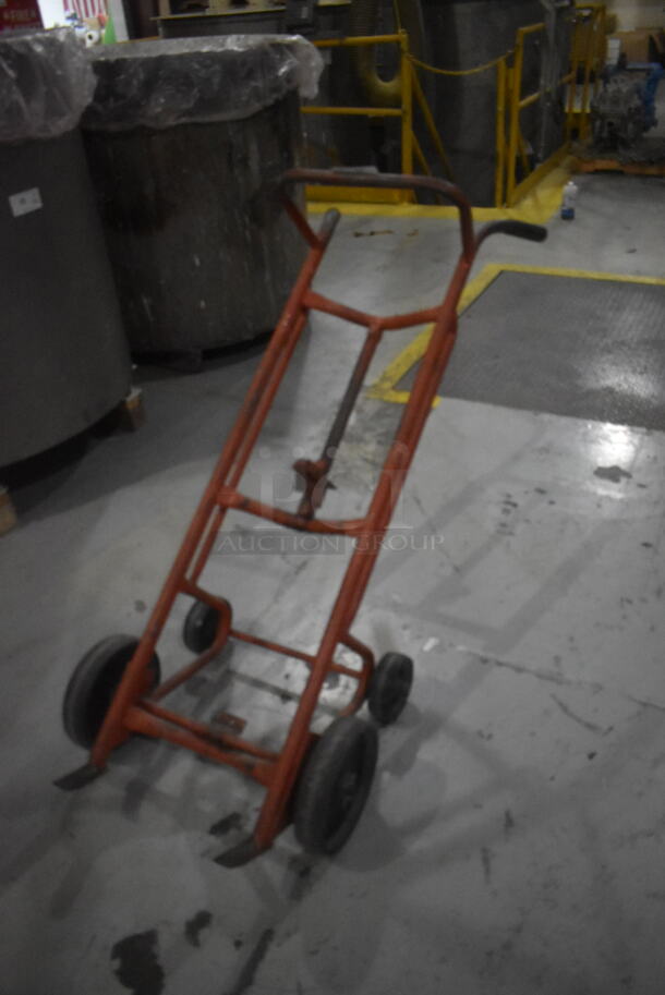 Red Metal Drum Truck for Barrels - Image 3 of 5