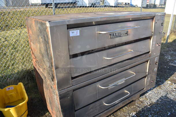 2 Bari Stainless Steel Commercial Gas Powered Single Deck Pizza Oven. 72x44x58. 2 Times Your Bid! - Image 7 of 7