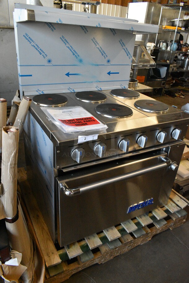 BRAND NEW SCRATCH AND DENT! Imperial Range Pro Series IR-6-E2083 36" Electric Range with 6 Round Plates and Standard Oven. 208 Volts, 3 Phase - Image 3 of 12