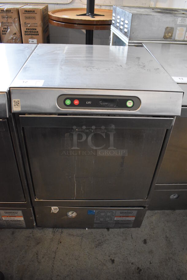 Hobart LXIH Stainless Steel Commercial Undercounter Hi Temp High Temperature Dishwasher. 120/208-240 Volts, 1 Phase. 24x26x34
