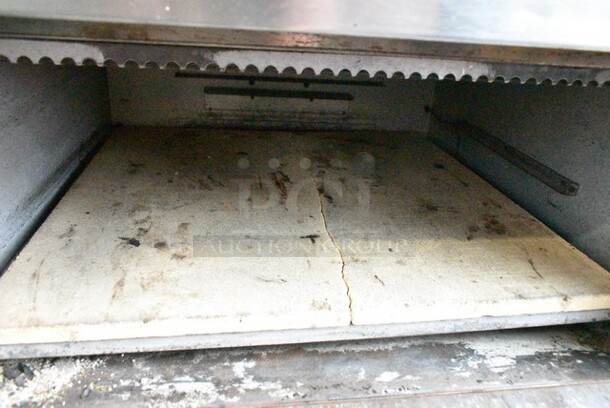 Bakers Pride P165 Stainless Steel Commercial Electric Powered 2 Deck Pizza Oven w/ Broken Cooking Stones. 208 Volts, 1 Phase.  - Image 5 of 6