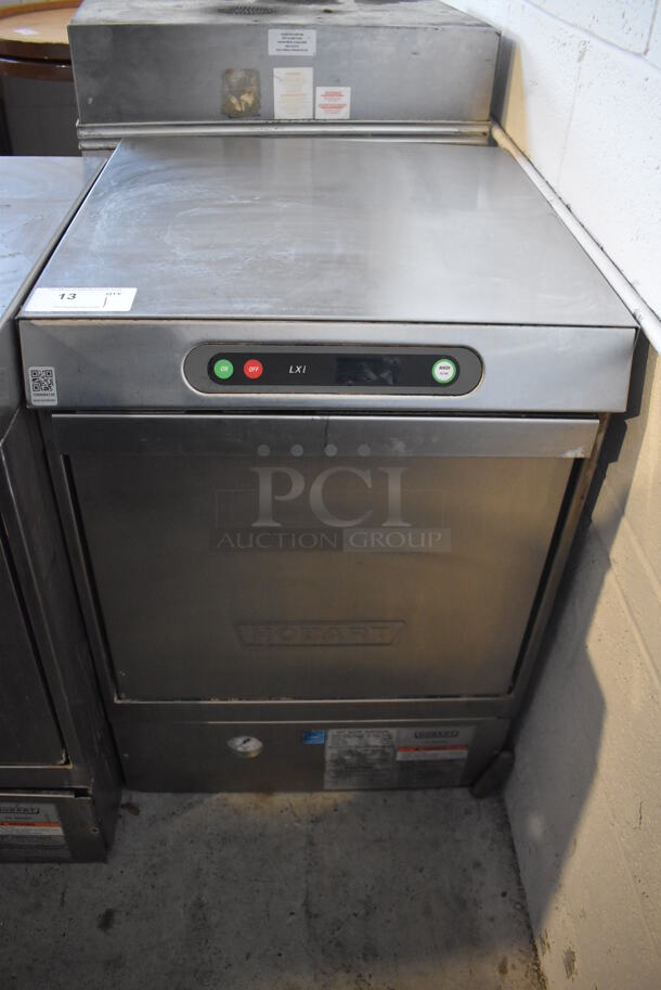 Hobart LXIH Stainless Steel Commercial Undercounter Hi Temp High Temperature Dishwasher. 120/208-240 Volts, 1 Phase. 24x26x34 - Image 1 of 6