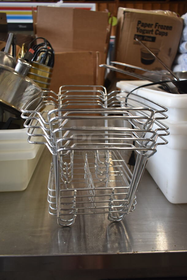 ALL ONE MONEY! Lot of Various Items Including Poly Bins, Metal Chafing Dish Frames and Skillets - Image 4 of 9