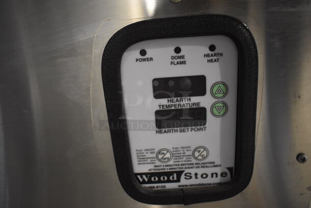LIKE NEW! Wood Stone WS-MH-4 Stainless Steel Commercial Floor Style Wood and Gas Fired Il Forno Single Deck Pizza Oven. 54x60x75 - Image 8 of 12