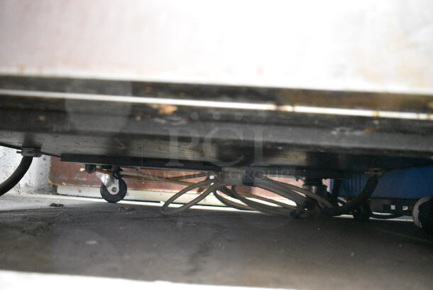 Taylor 8755-27 Stainless Steel Commercial Floor Style Water Cooled 2 Flavor w/ Twist Soft Serve Ice Cream Machine on Commercial Casters. 208-230 Volts, 1 Phase.  - Image 8 of 9