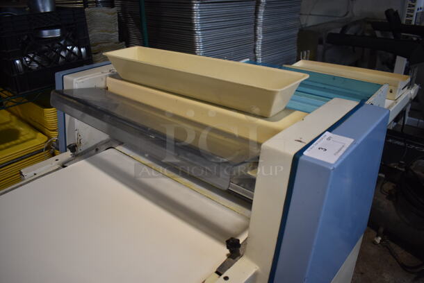 Tendicinghia Metal Commercial Floor Style Reversible Dough Sheeter. 250 Volts, 1 Phase. 113x38x48 - Image 3 of 9
