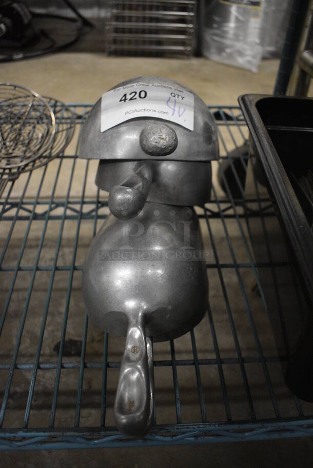4 Various Metal Ice Scoopers. Includes 16x6.5x3.5. 4 Times Your Bid! - Image 3 of 3