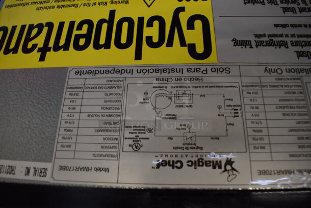 BRAND NEW SCRATCH AND DENT! Magic Chef HMAR170BE Metal Mini Cooler. 115 Volts, 1 Phase. 18x19x20 - Image 6 of 8