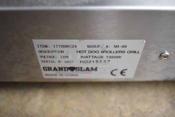 Grand Slam 177HDRG24 Stainless Steel Commercial Countertop Hot Dog Roller. 110 Volts, 1 Phase. 23x17x7. Tested and Working! - Image 5 of 5