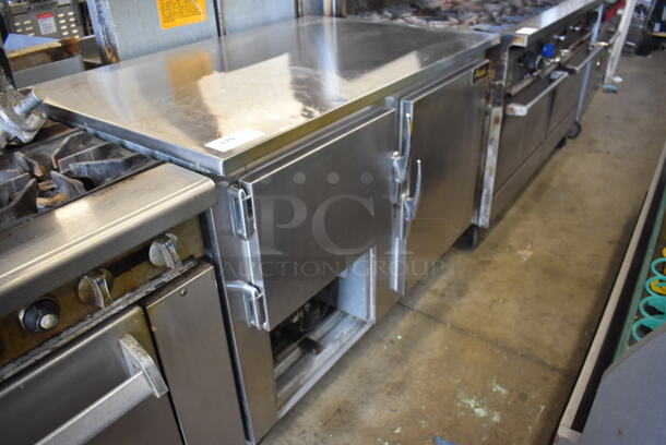 Leader LB48 Stainless Steel Commercial 2 Door Undercounter Cooler on Commercial Casters. 115 Volts, 1 Phase. Tested And Powers On But Does Not Get Cold - Image 2 of 8