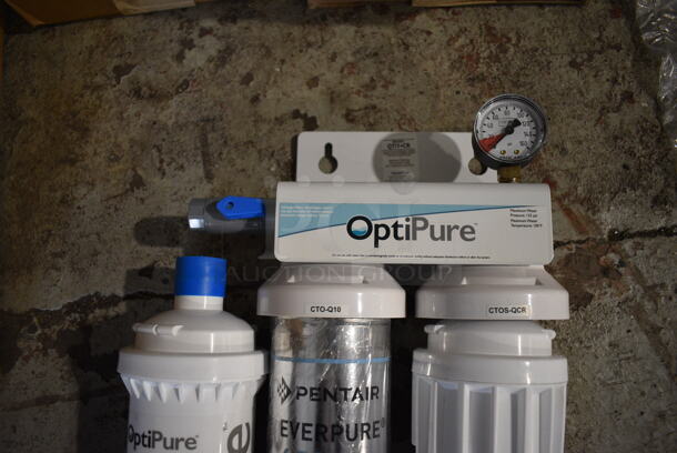 BRAND NEW IN BOX! Water Filtration System w/ Everpure 4SI Water Filter, OptiPure CTOS-QCS and OptiPure CTO-Q10 Water Filters - Image 2 of 5