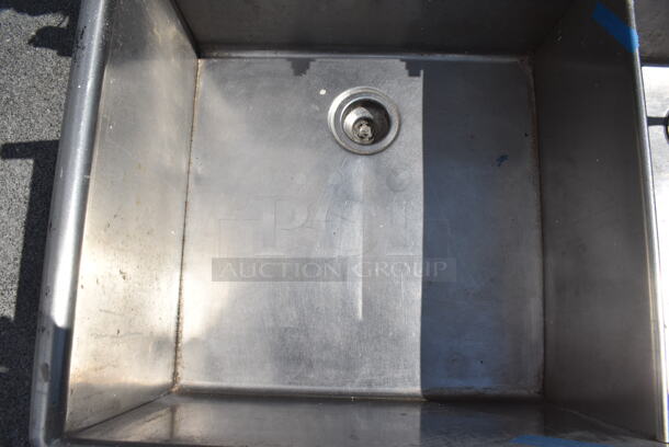 Stainless Steel Commercial 3 Bay Sink w/ Faucet and Handles. Bays 23x23x12 - Image 6 of 8