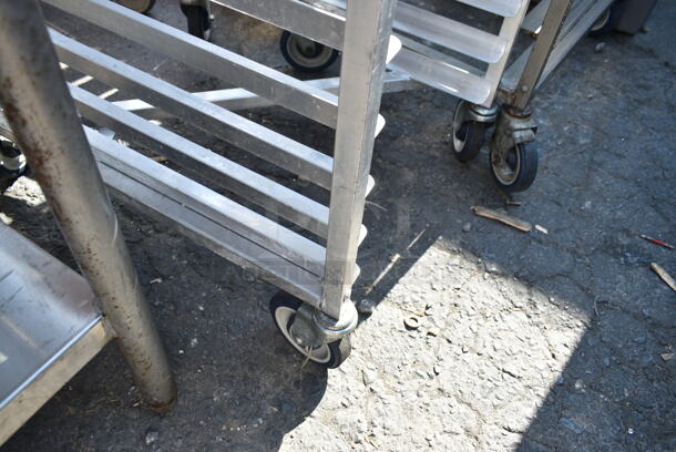 Metal Pan Transport Rack on Commercial Casters.  - Image 2 of 5